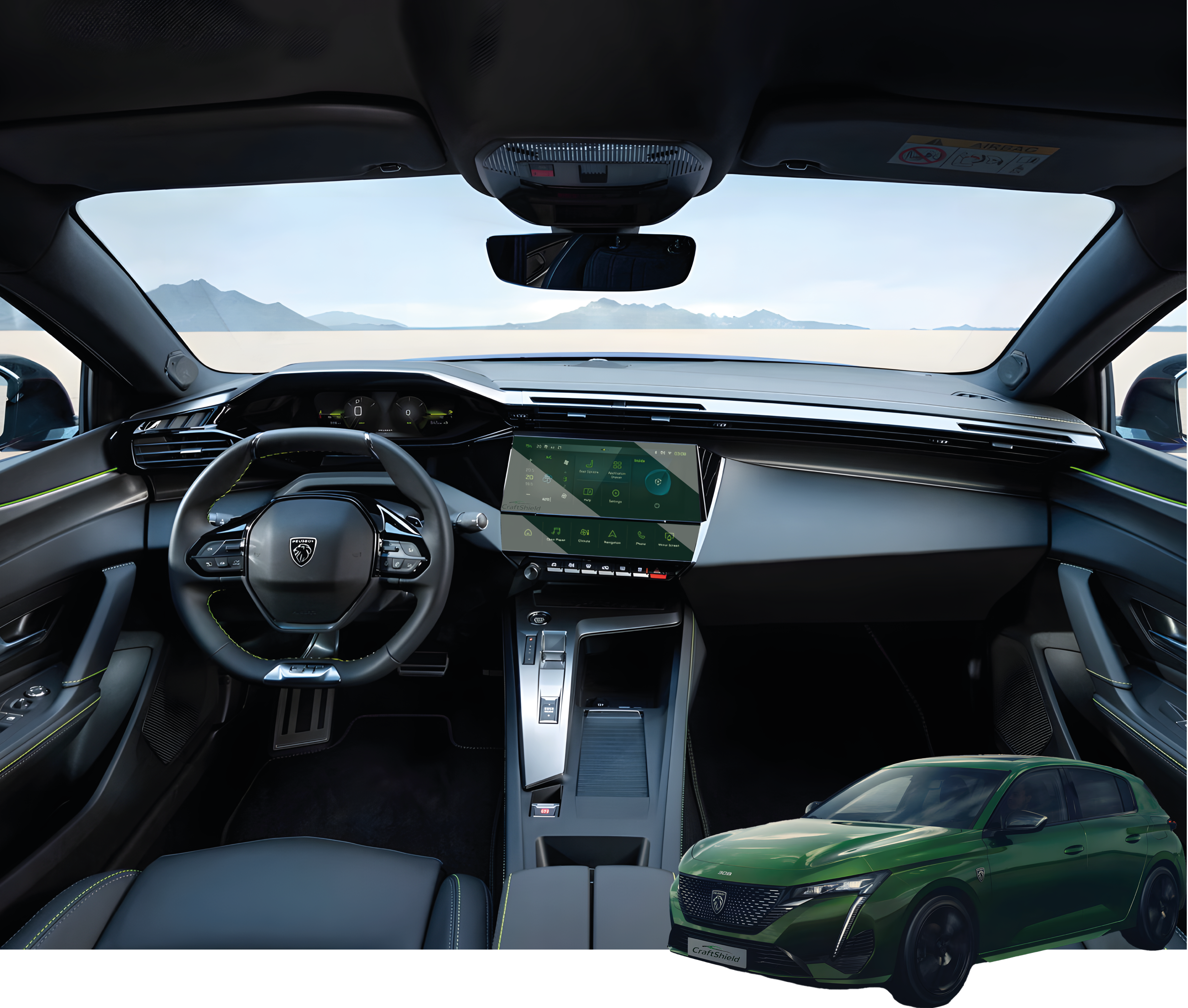 Peugeot 308 Gt (2022-2025) Uyumlu Multimedya 9h Nano Ekran Koruyucu