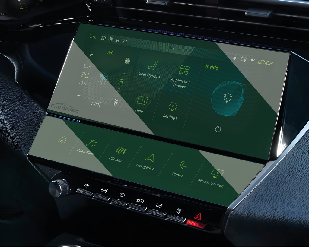 Peugeot 308 Gt (2022-2025) Uyumlu Multimedya 9h Nano Ekran Koruyucu