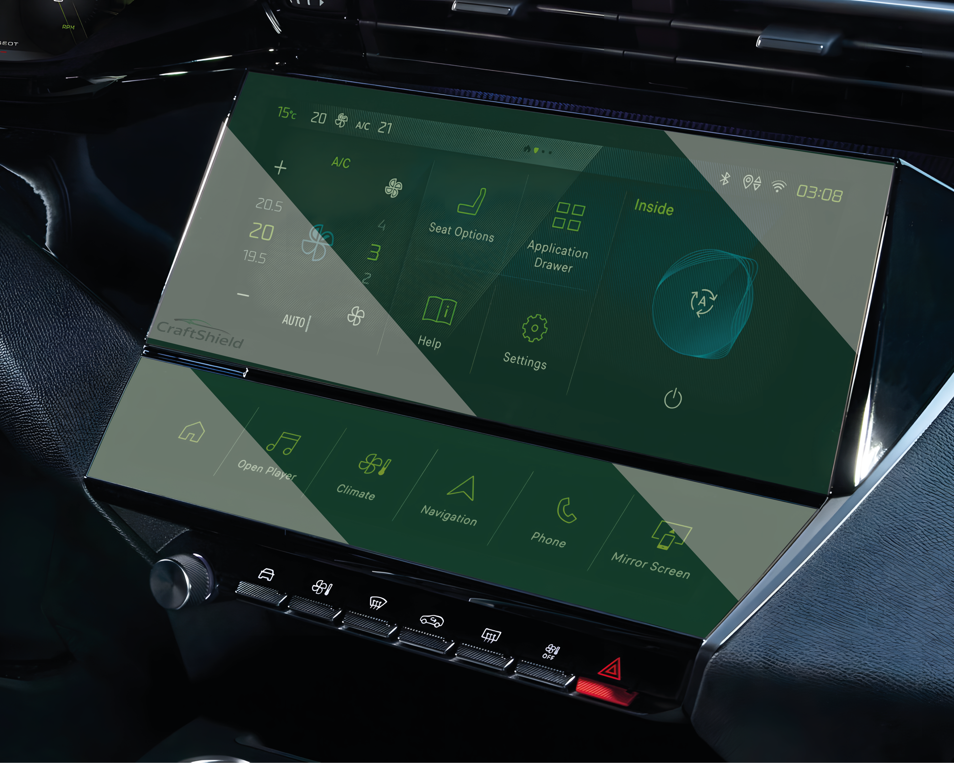 Peugeot 308 Gt (2022-2025) Uyumlu Multimedya 9h Nano Ekran Koruyucu