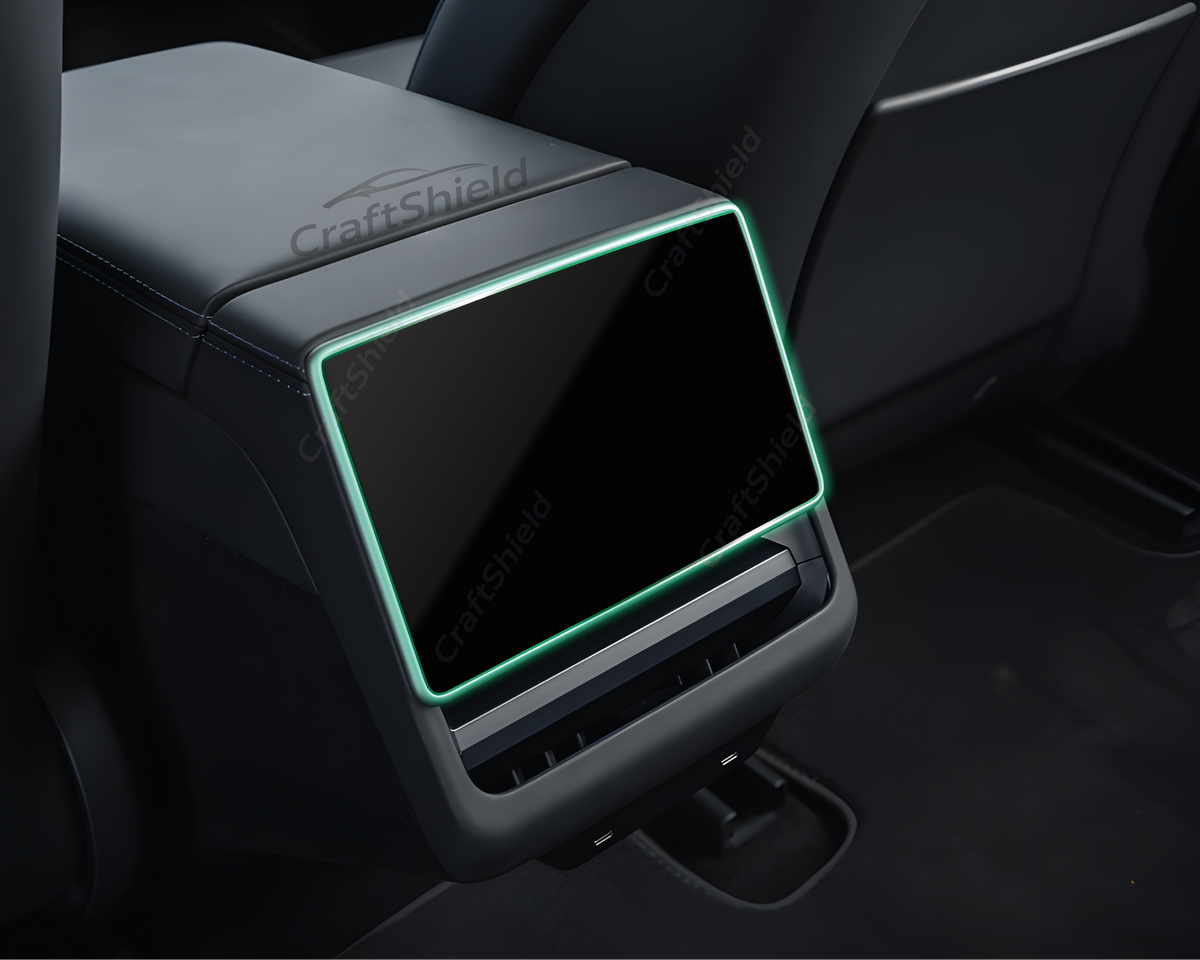 Tesla Model Y Juniper (2025) Uyumlu 15.4" Multimedya ve 8" Arka Ekran Set Parlak 9h Nano Ekran Koruyucu