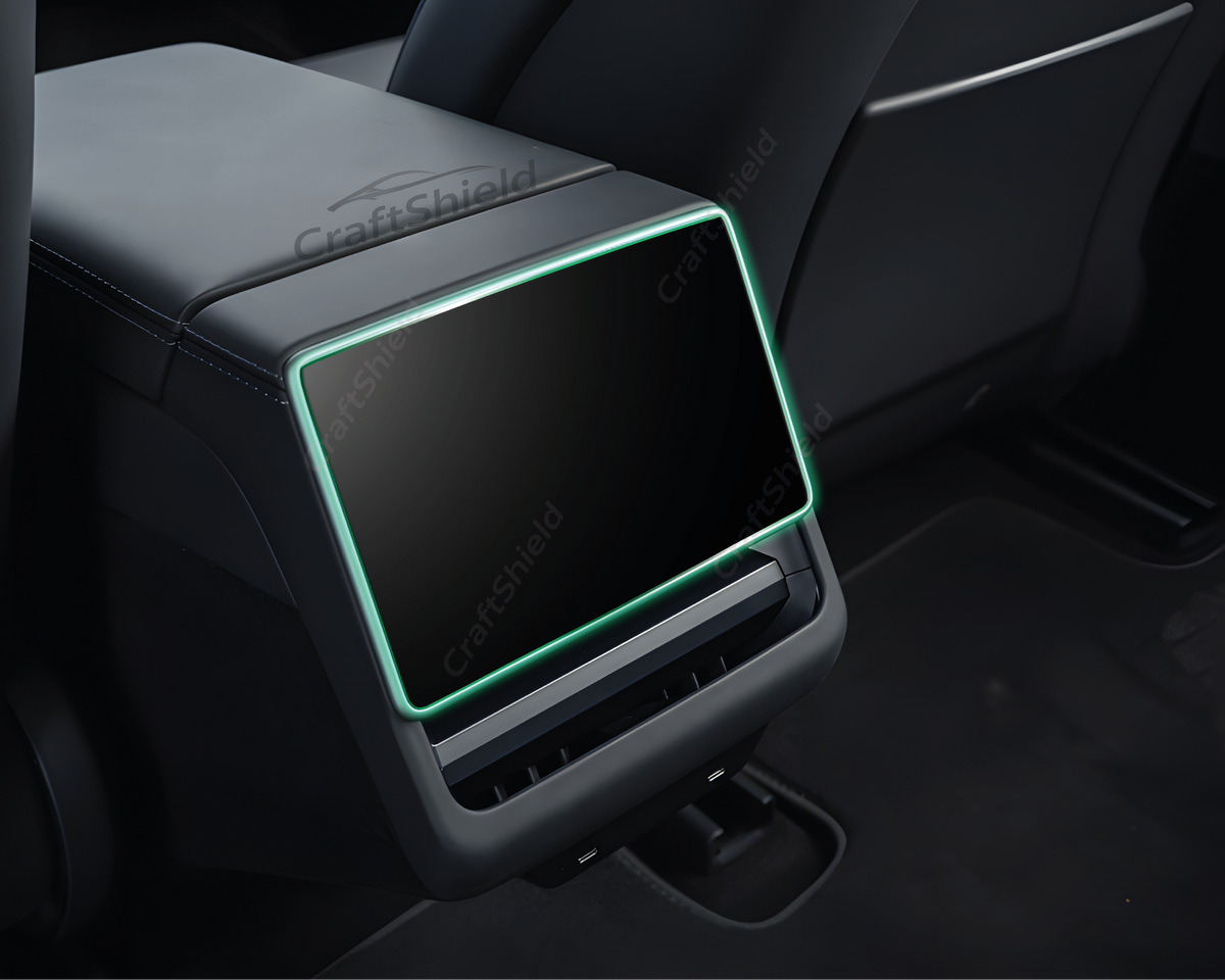 Tesla Model Y Juniper (2025) Uyumlu 15.4" Multimedya ve 8" Arka Ekran Set Mat 9h Nano Ekran Koruyucu