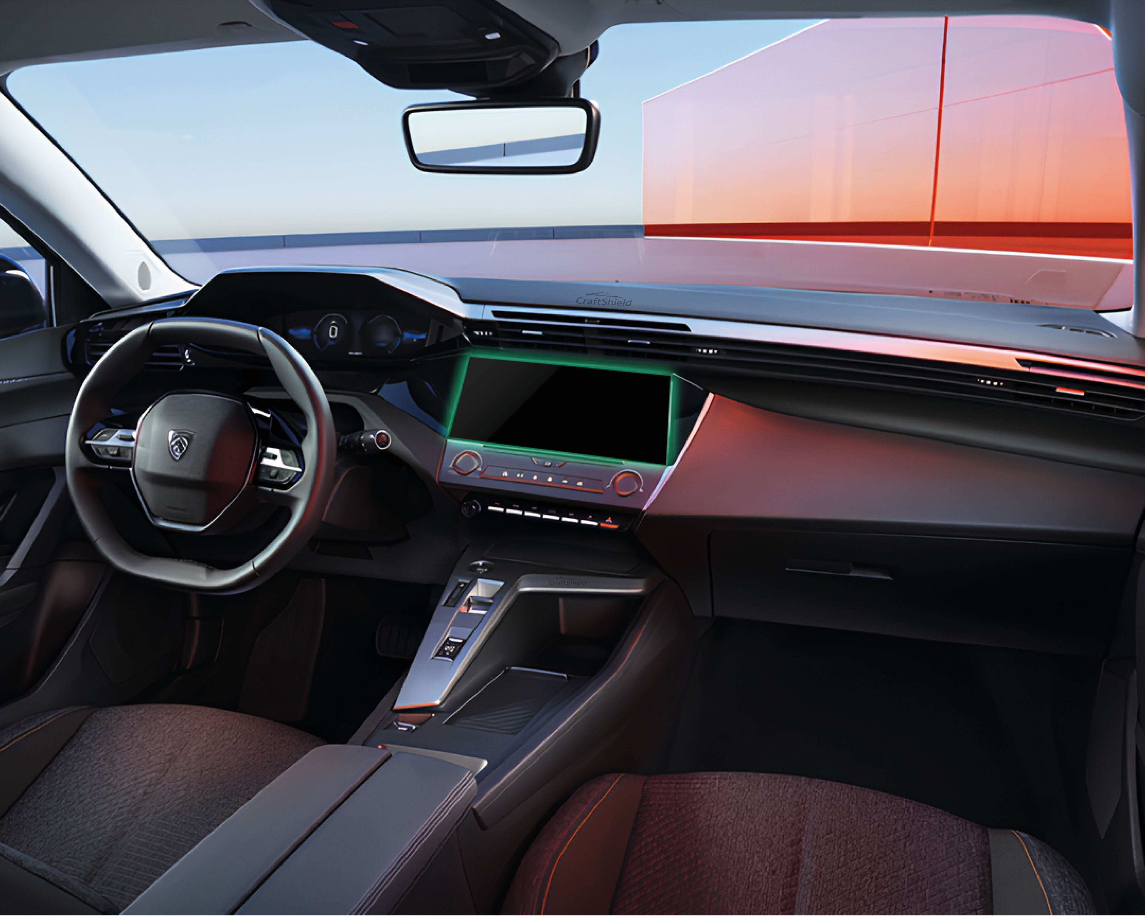 Peugeot 408 Allure (2023-2026) Uyumlu 10" Multimedya 9h Nano Ekran Koruyucu