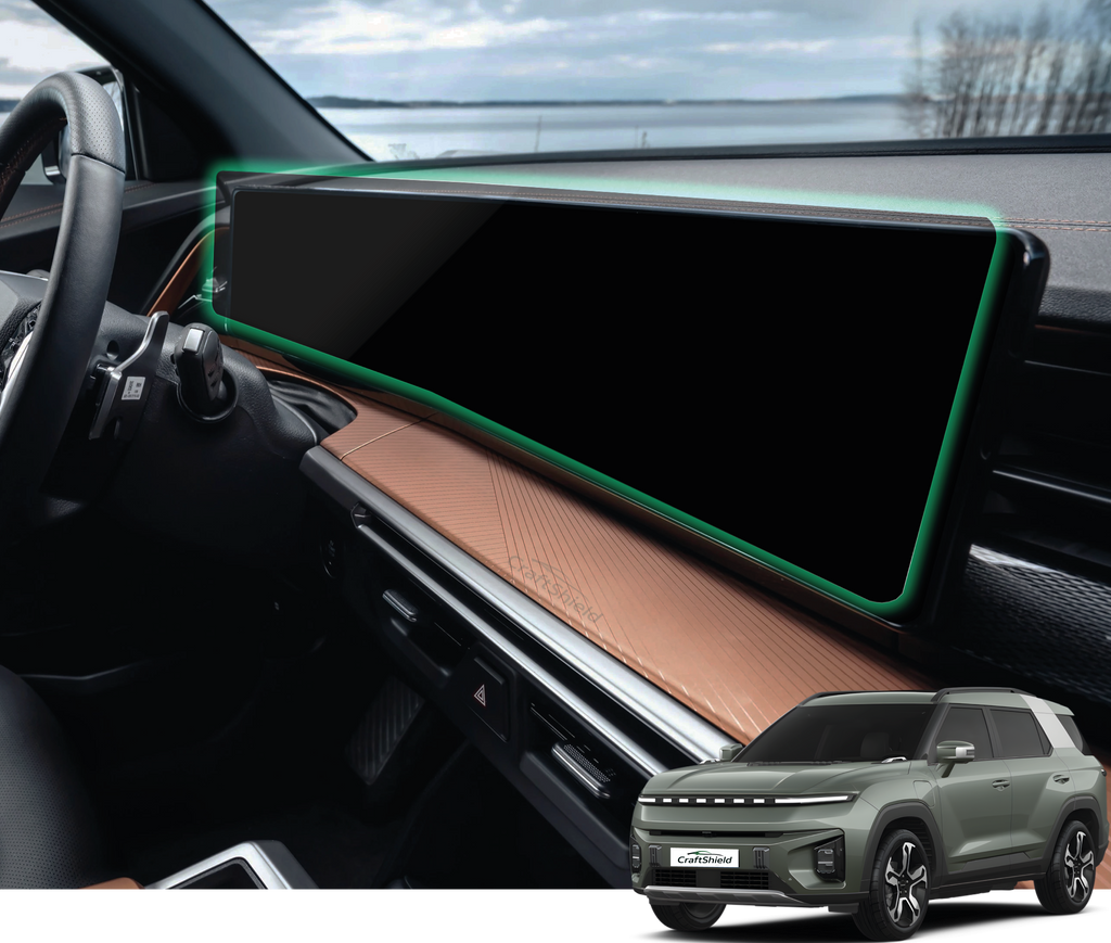 KGM SsangYong Torres & Torres EVX (2024-2026) Uyumlu 12.3"+12.3" Tek Parça 9h Nano Ekran Koruyucu