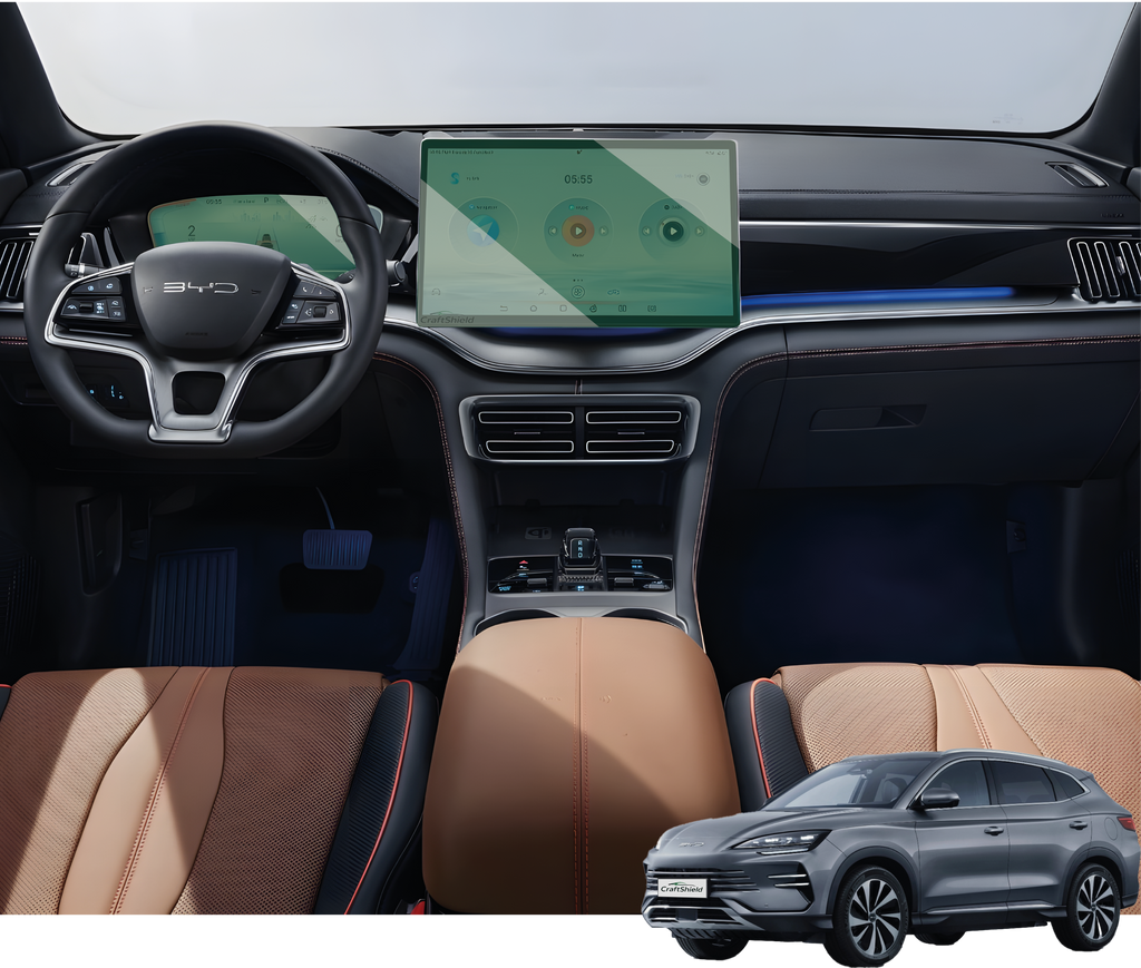 BYD Seal U Hybrid (2024-2025) Uyumlu Multimedya 15.6" ve Gösterge 10.1" Set 9h Nano Ekran Koruyucu Seti